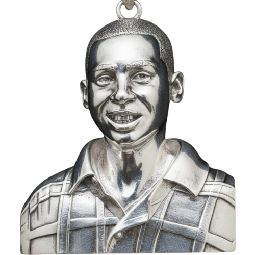 Custom Self Portrait Pendant – Personalized 3D Metal Jewellery